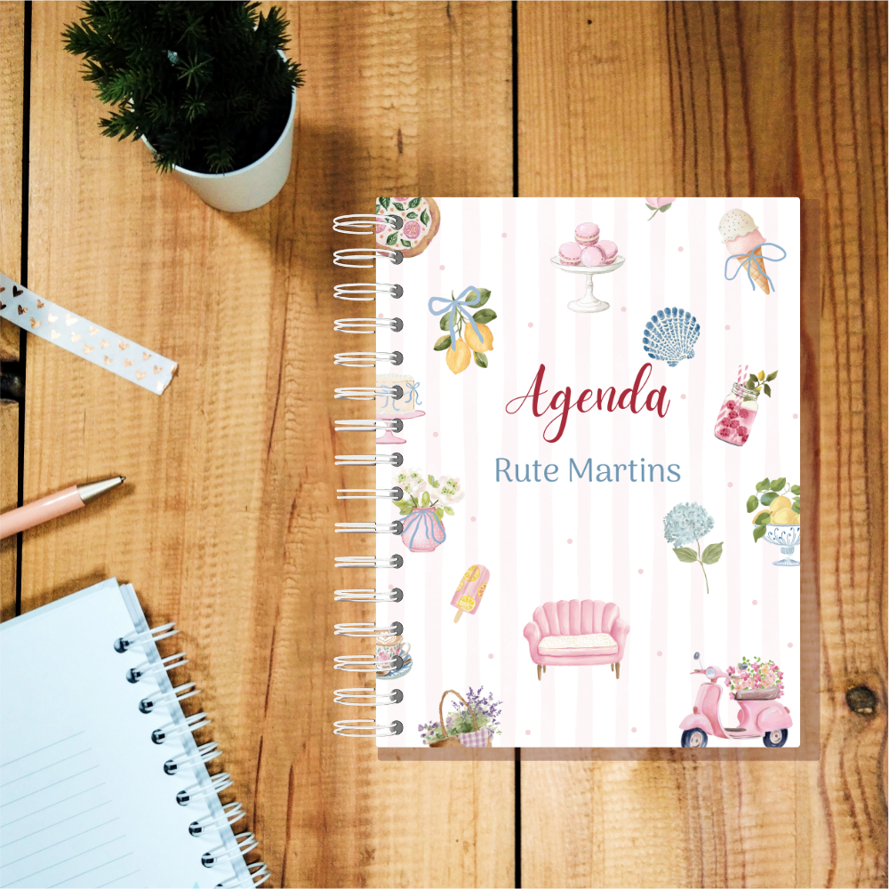 Agenda Sem Data Personalizada – Doce Encanto | Patsii