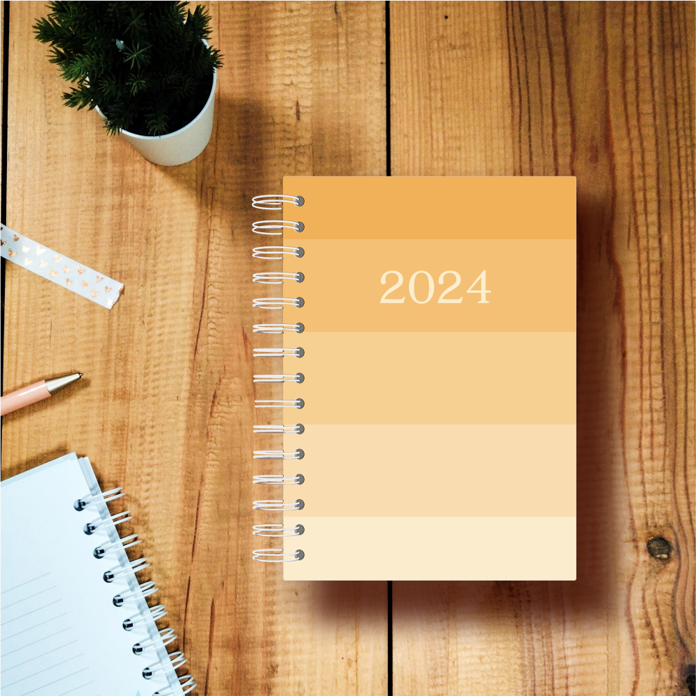agenda 2024 essentials amarelo