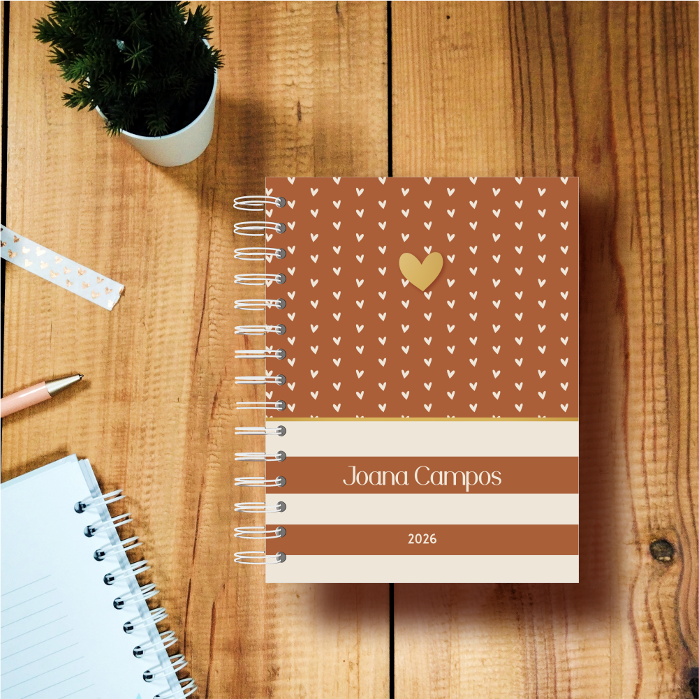 Agenda Diária - Corações Camel