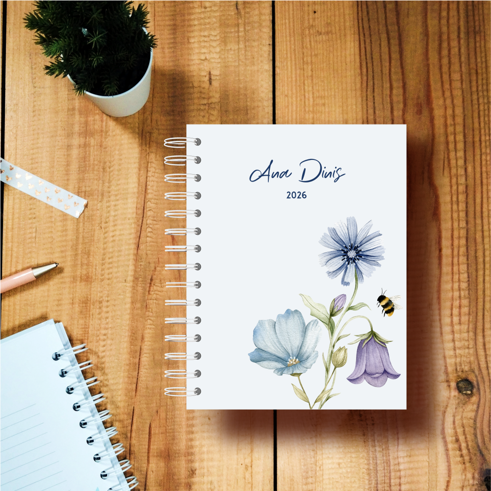 Agenda Diária - Flores Abelha