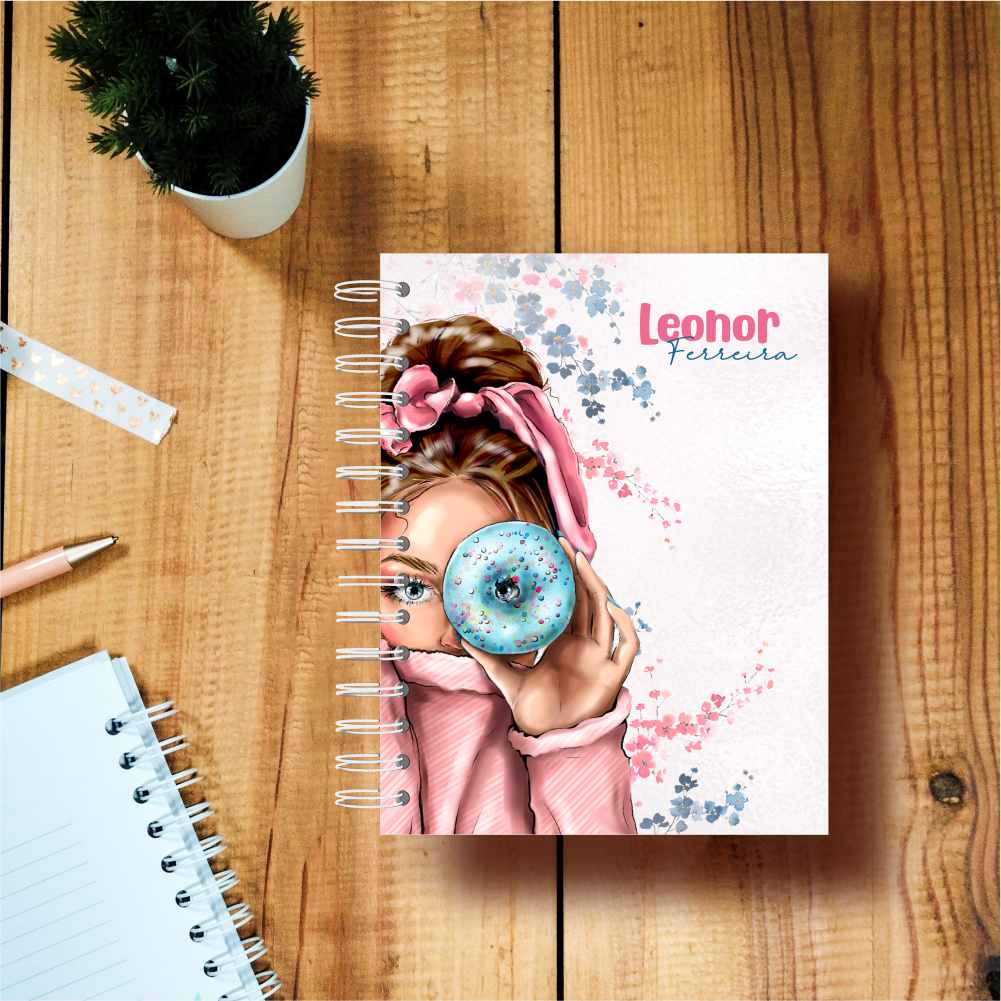 Agenda Escolar Menina Donut