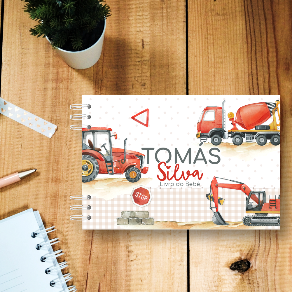 Álbum de Bebé Personalizável - O meu primeiro ano - Construção