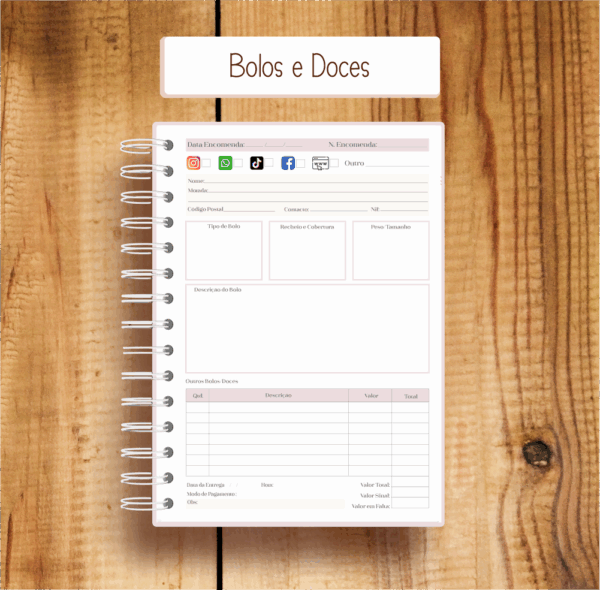 Caderno Encomendas - Bolinhos - Image 2