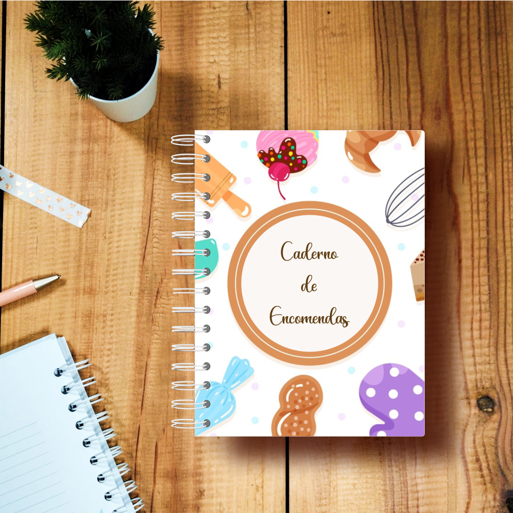 Caderno Encomendas - Bolos