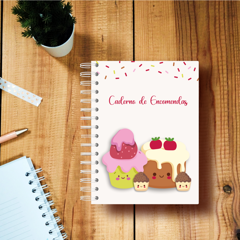 Caderno Encomendas - Bolinhos