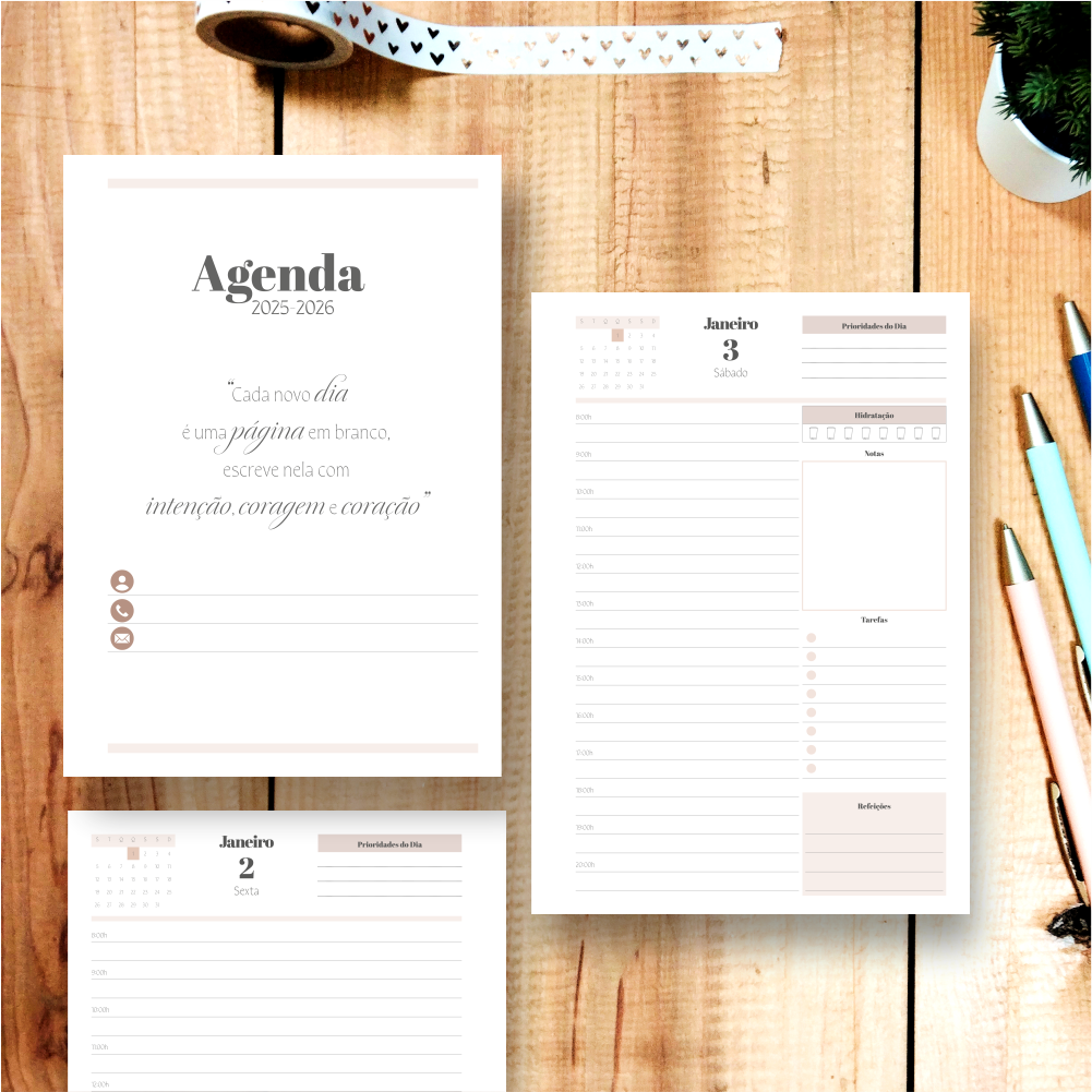 Miolo de Agenda Diária