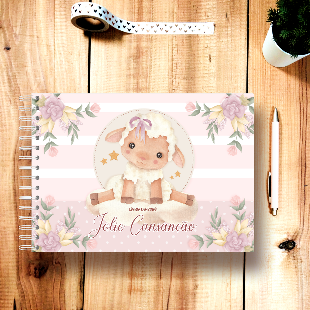 Livro do Bebé Personalizável - Ovelhinha Menina