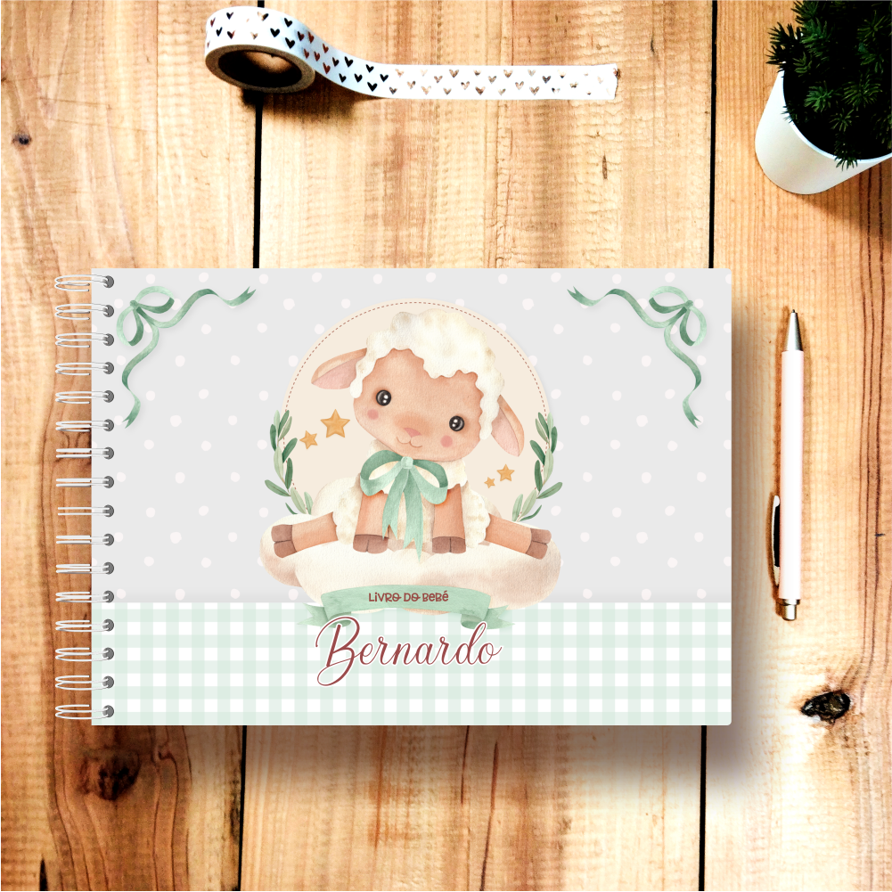 Livro do Bebé Personalizável - Ovelhinha Menino