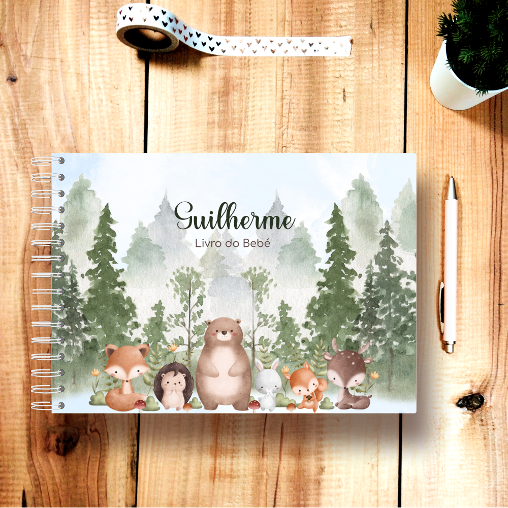 Livro do Bebé Personalizável - Floresta
