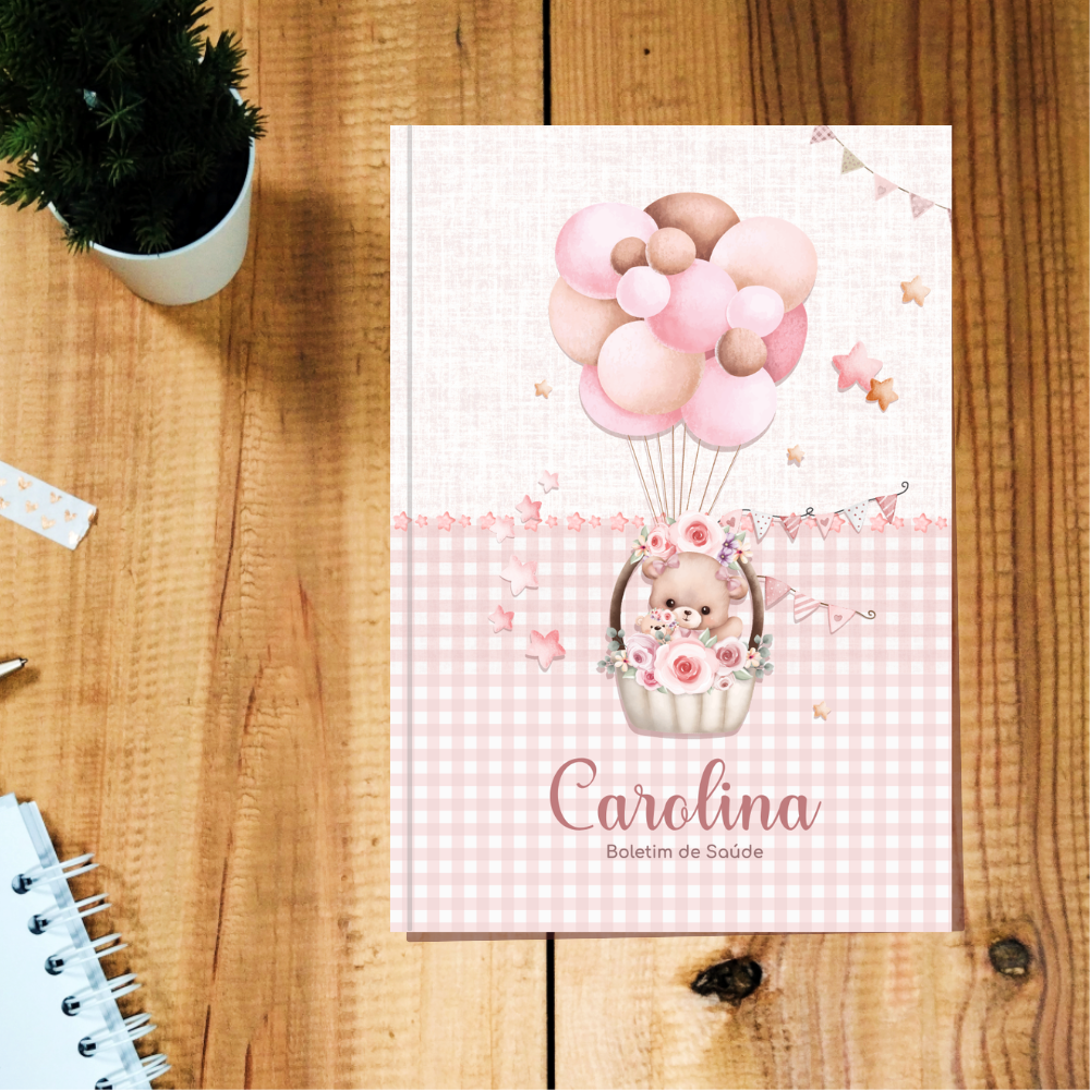 Capa Boletim de Saúde - Ursinha Balões