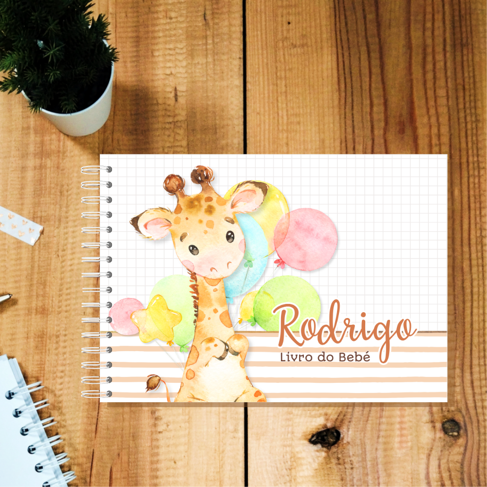 Livro do Bebé Personalizável – Girafa