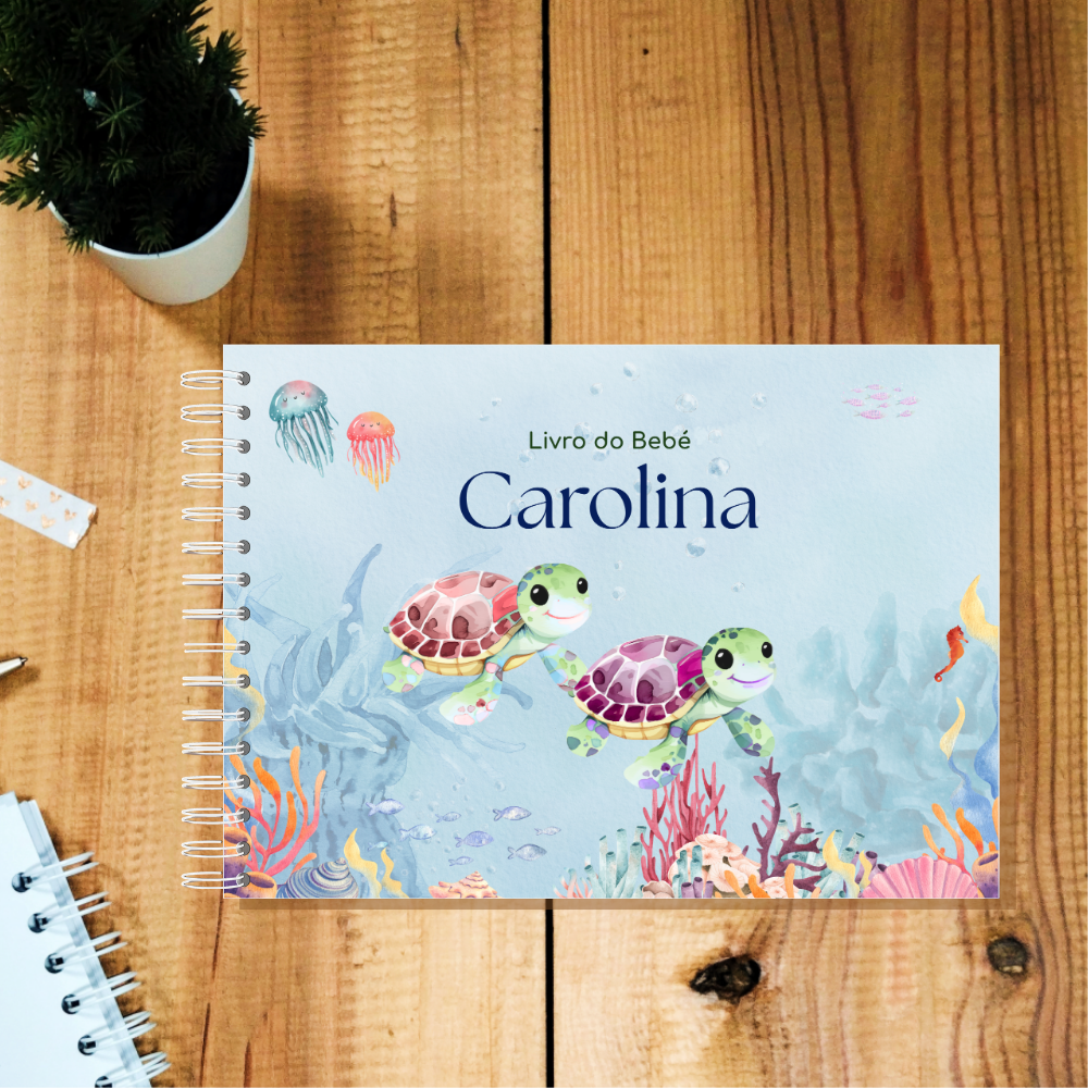 Livro do Bebé Fundo do Mar Tartarugas