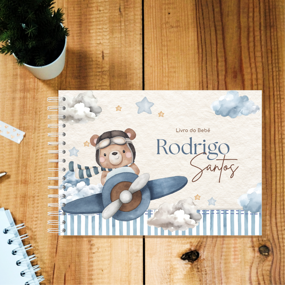 Livro bebé Ursinho Avião